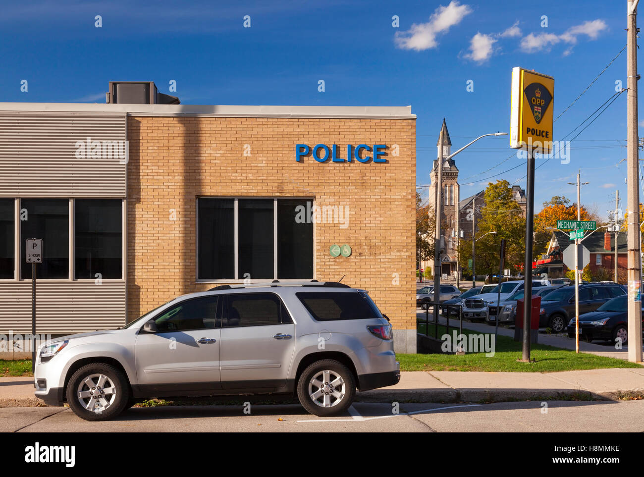 The Police Station in Paris, Ontario, Canada Stock Photo Alamy