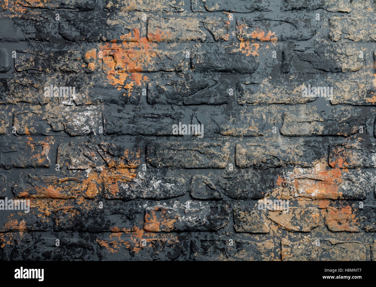Empty abstract background with dark old brick wall Stock Photo - Alamy