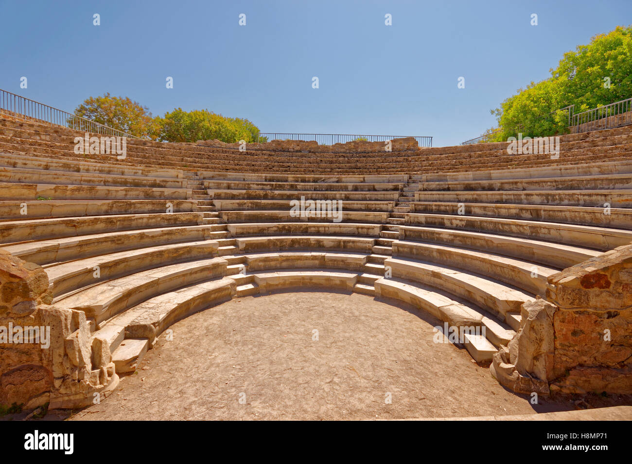 Odeon roman amphitheatre at Kos, Kos Island, Dodecanese Group, Aegean Sea, Greece Stock Photo