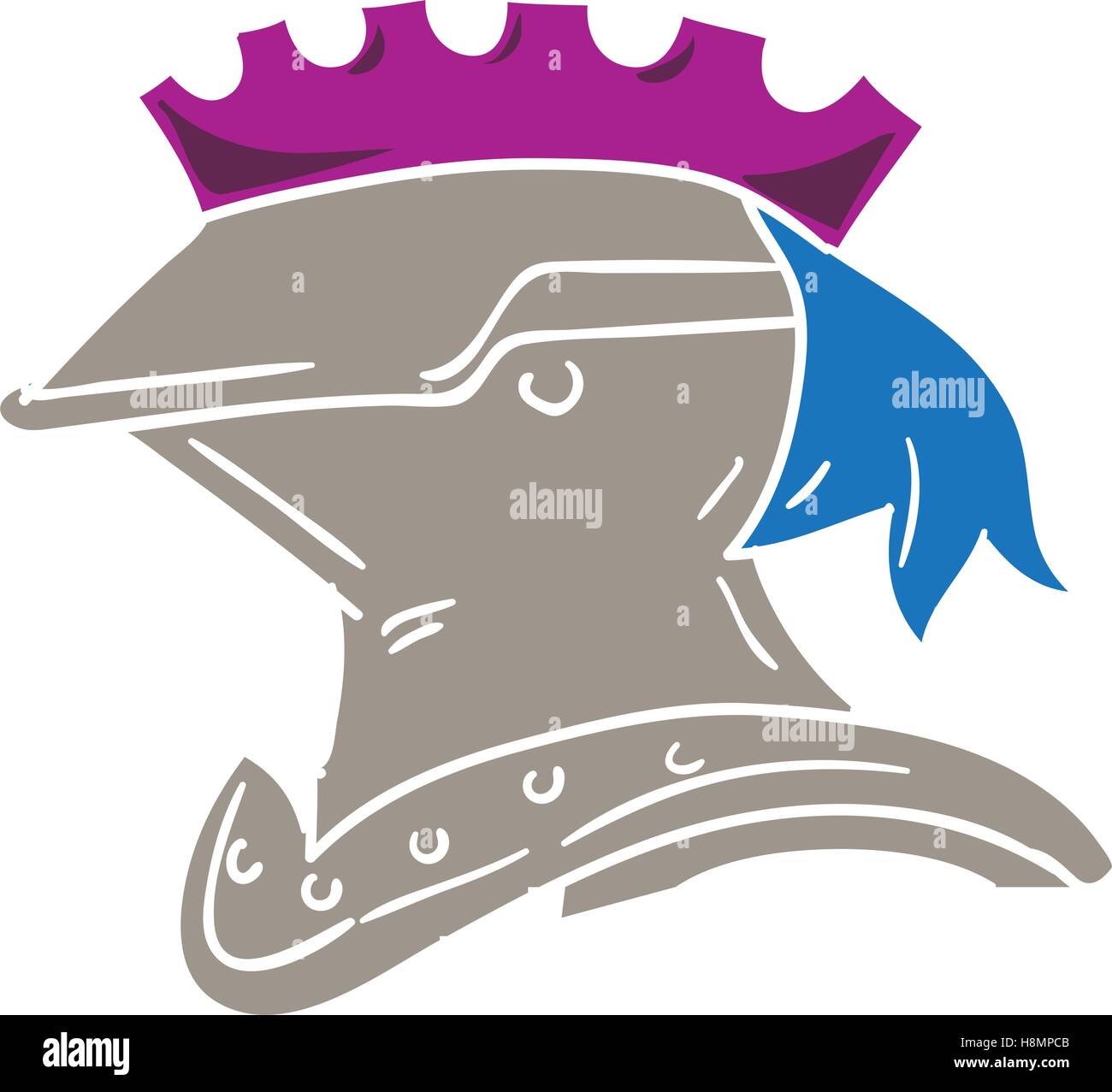Knight helmet helmet drawing hi-res stock photography and images - Alamy