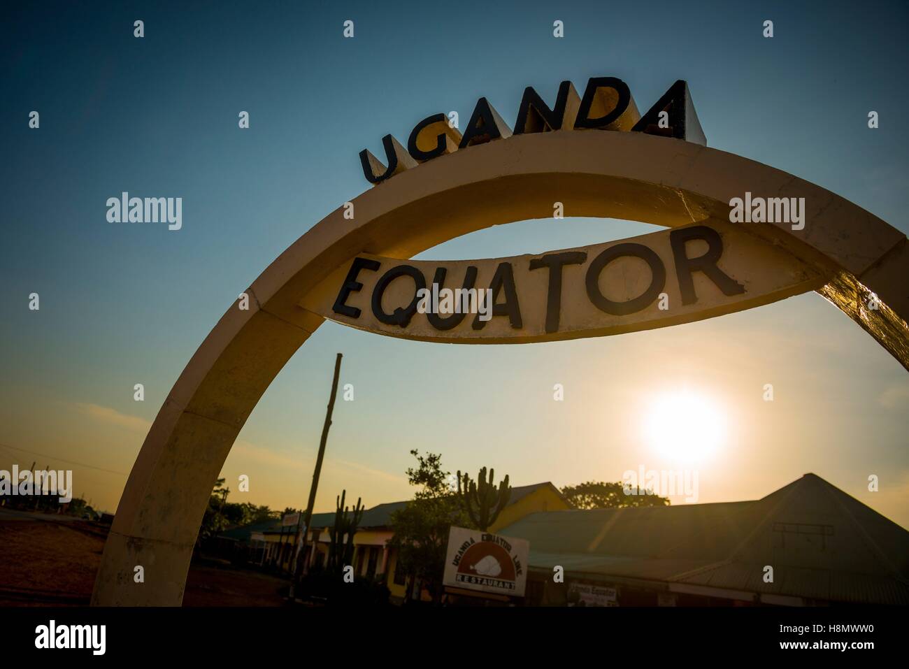 A monument indicates where the equator crosses the east african country