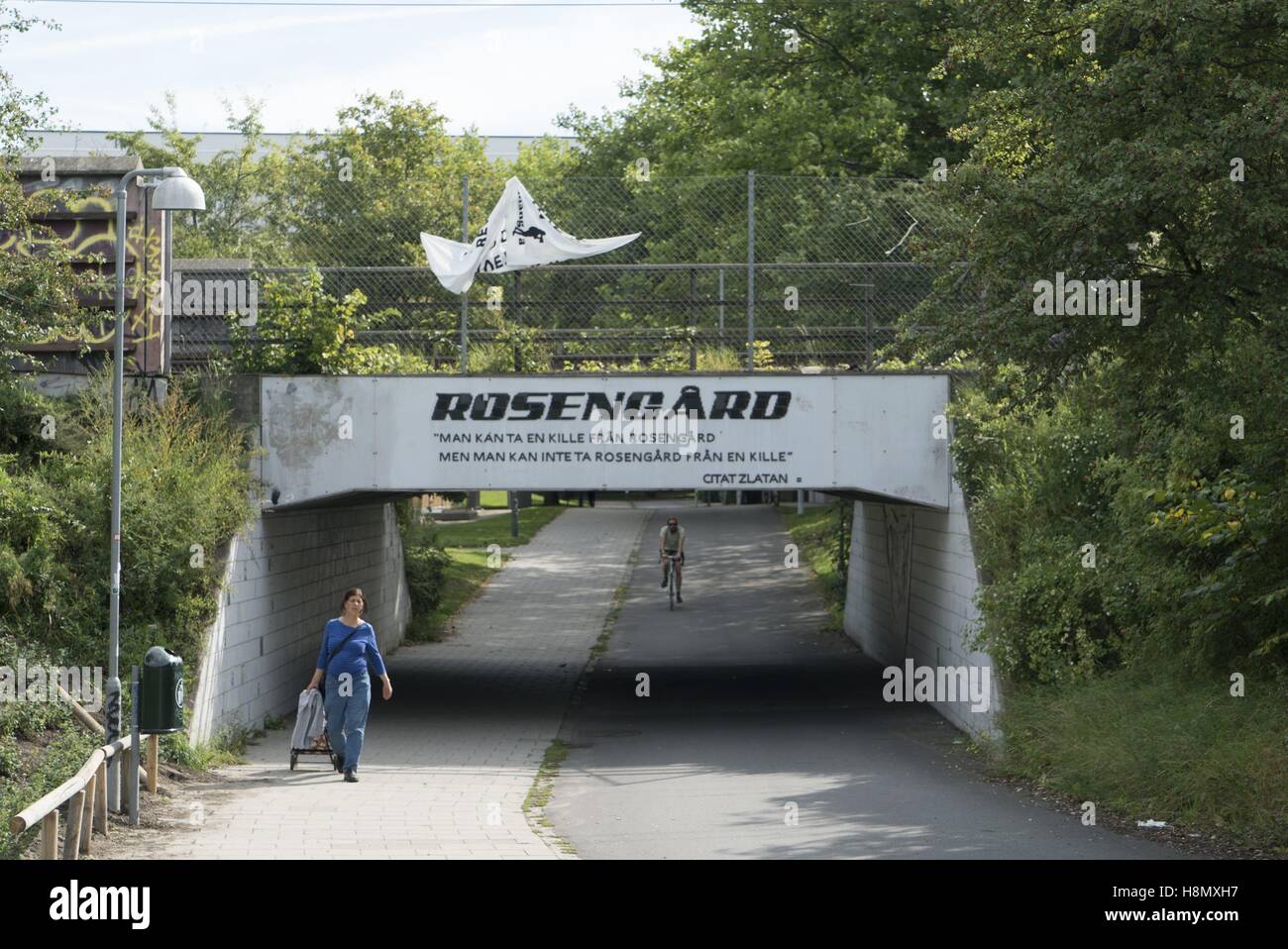 Banner at the entry of socially 