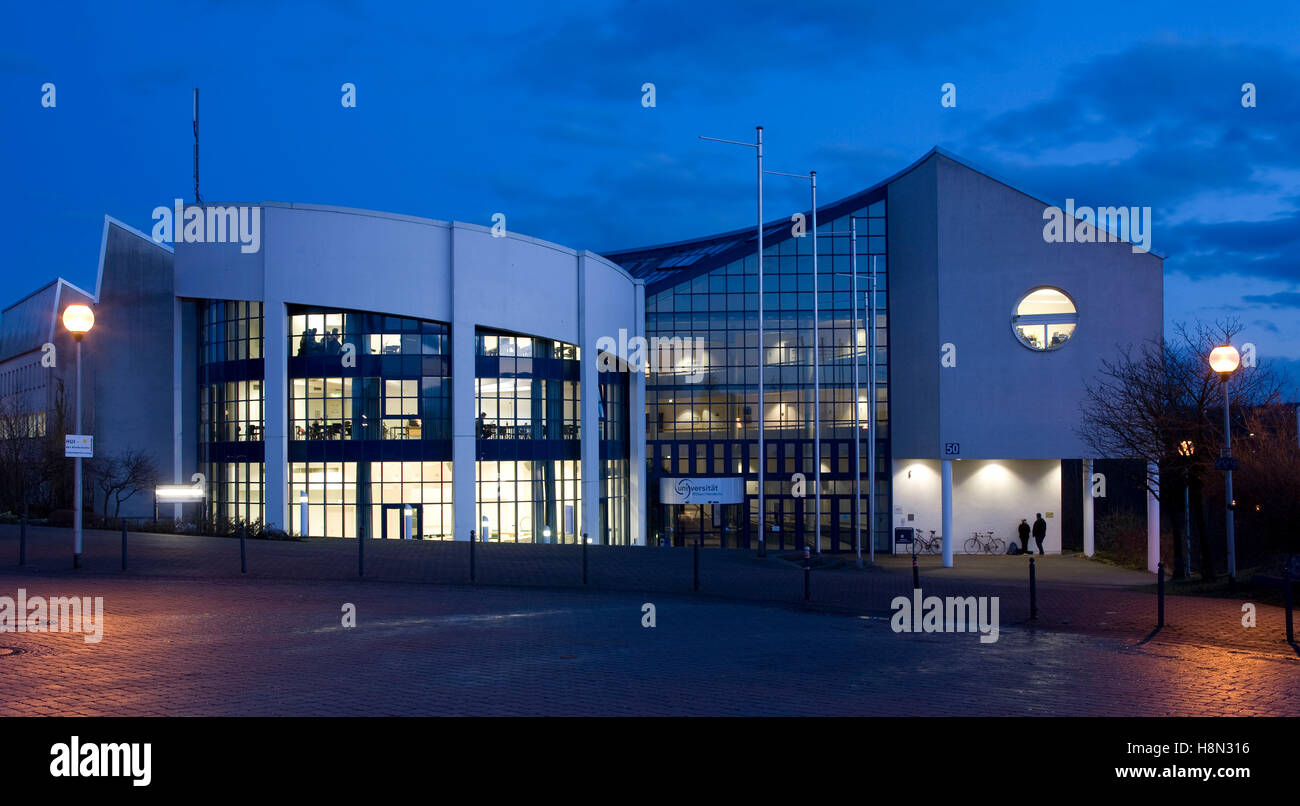Germany,  Ruhr Area, Witten, main building of the private university Witten Herdecke. Stock Photo