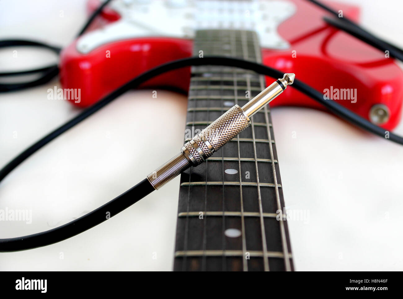 Electric rock guitar Stock Photo