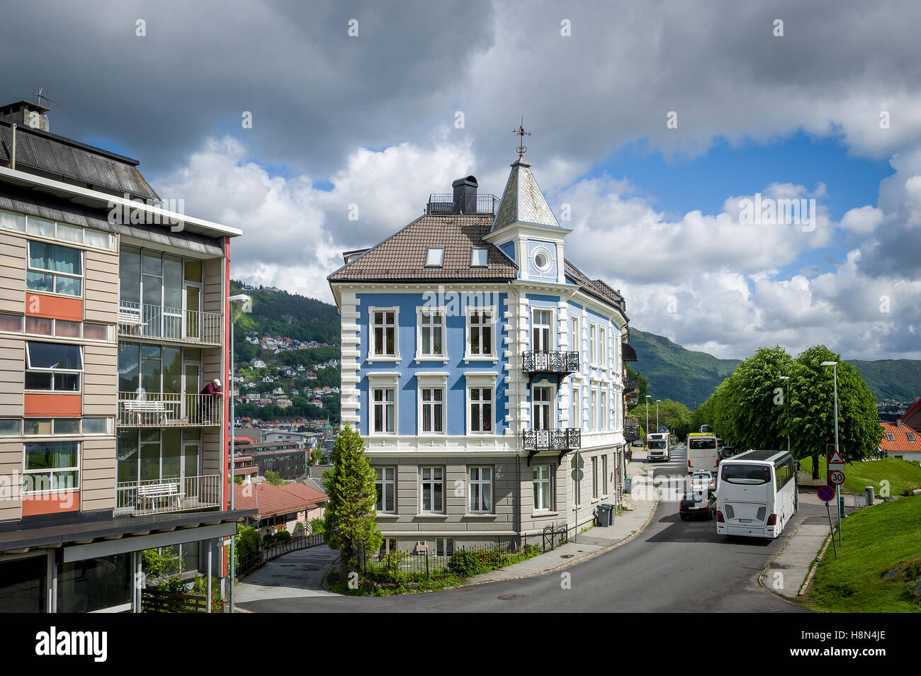 Bergen town historical house, Norway Stock Photo Alamy