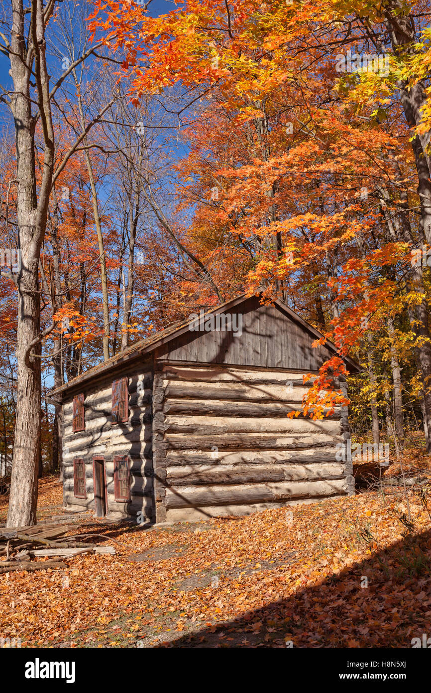 Exterior view in autumn of 