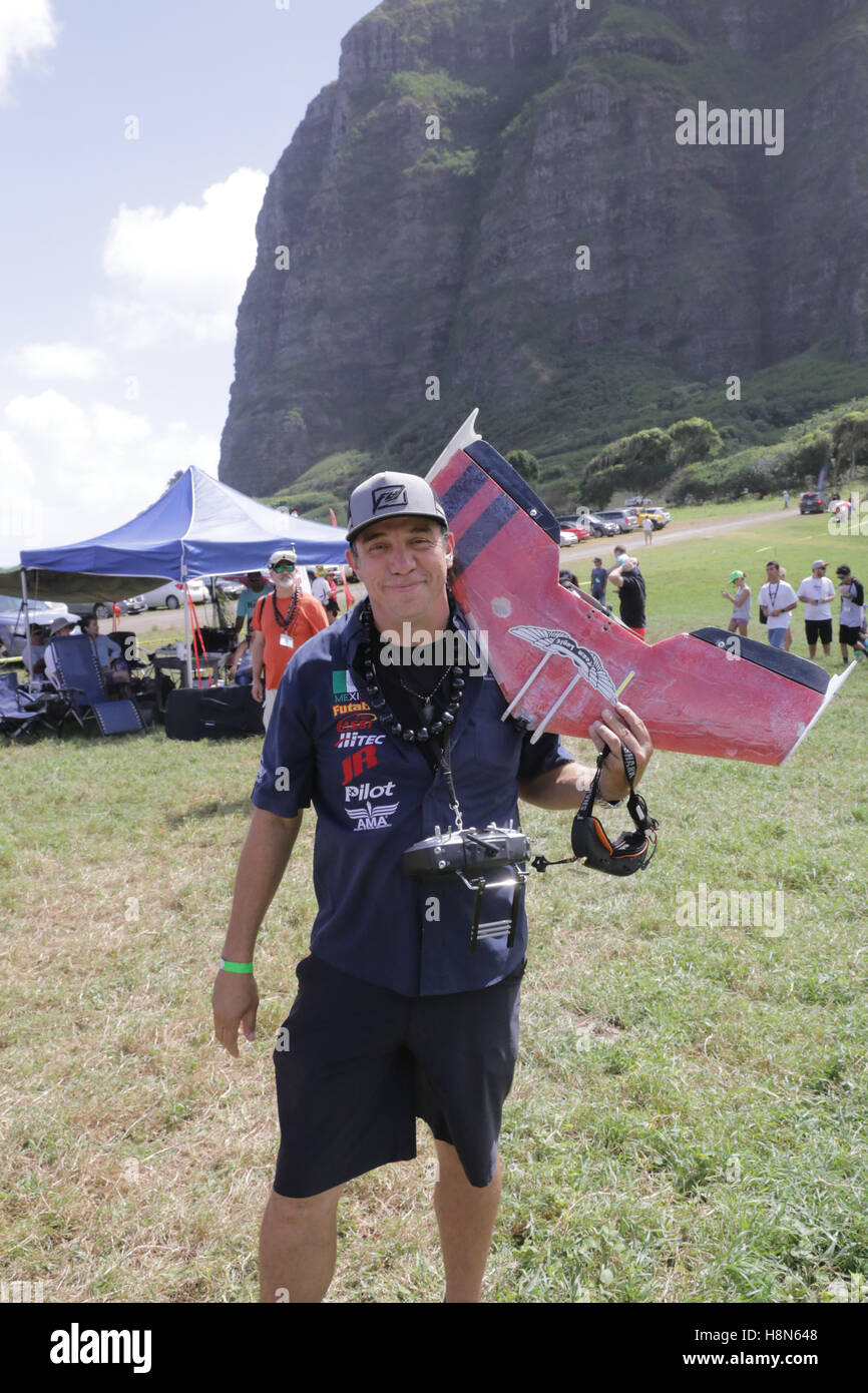 Drone Worlds 2016. Drone racing competition  Held on Koaloa ranch, O'hau island, Hawaii.  Pictured: Norman Sidney Stock Photo