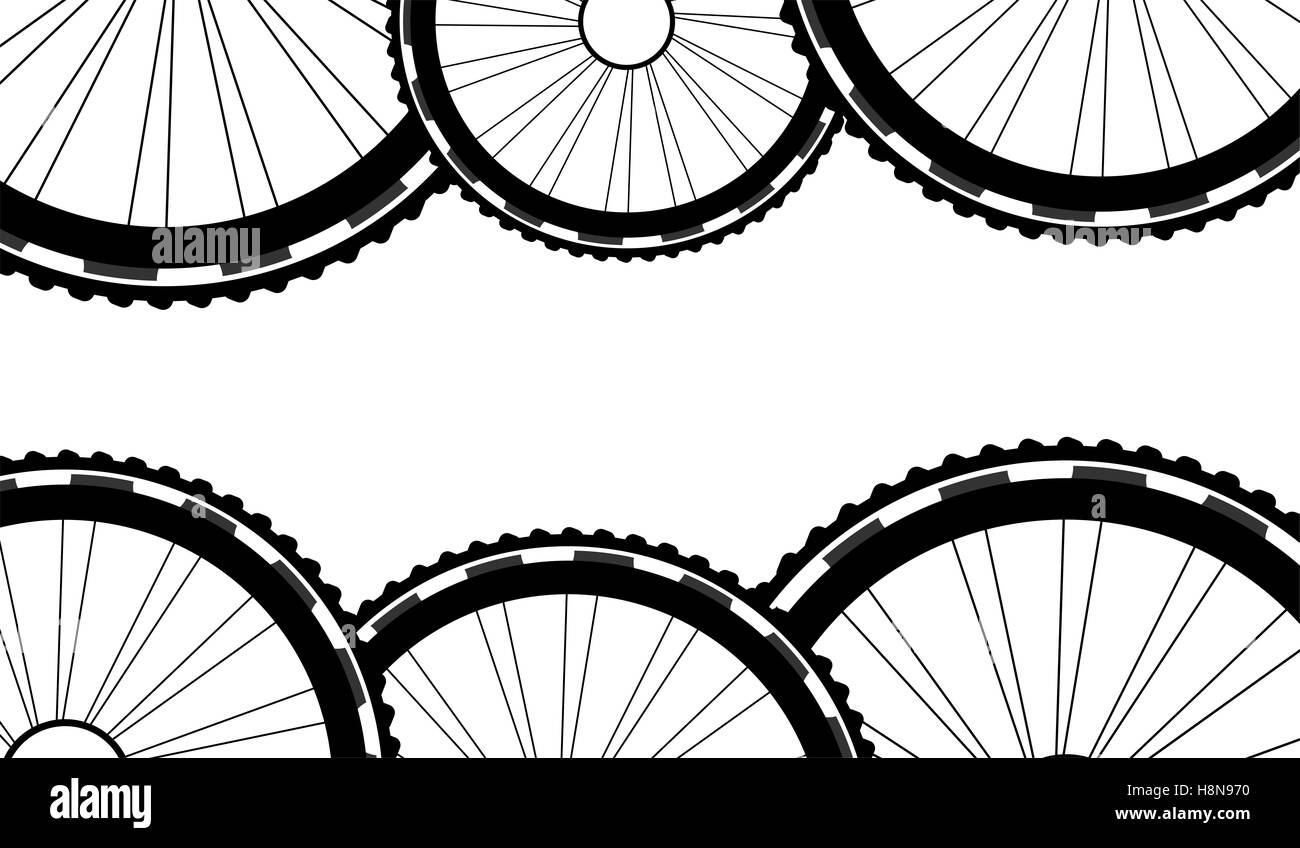 bike wheels background pattern. Pattern of bicycle wheels Stock Photo ...