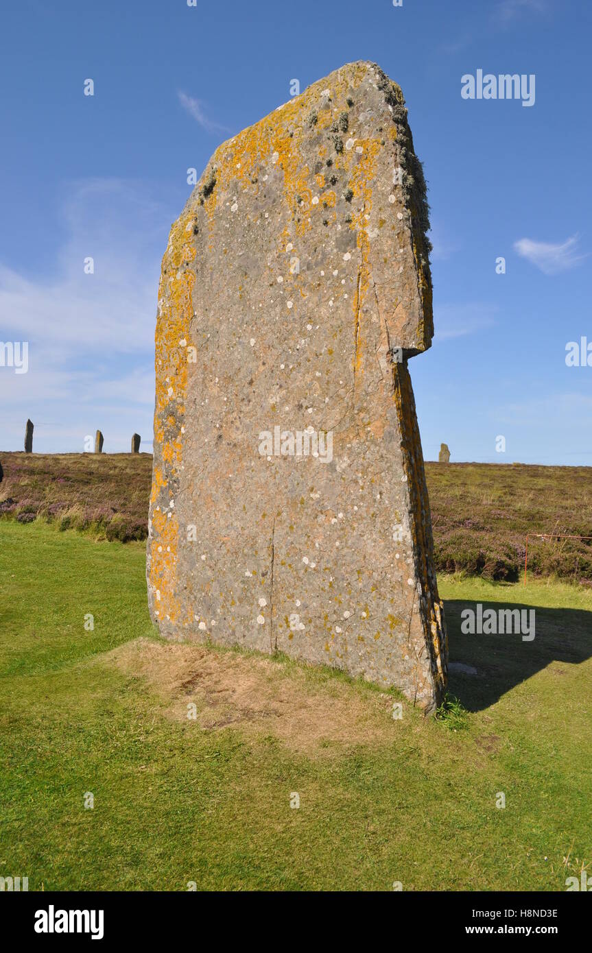 Ring of Brodgar stone circle, Orkney - Stock Image