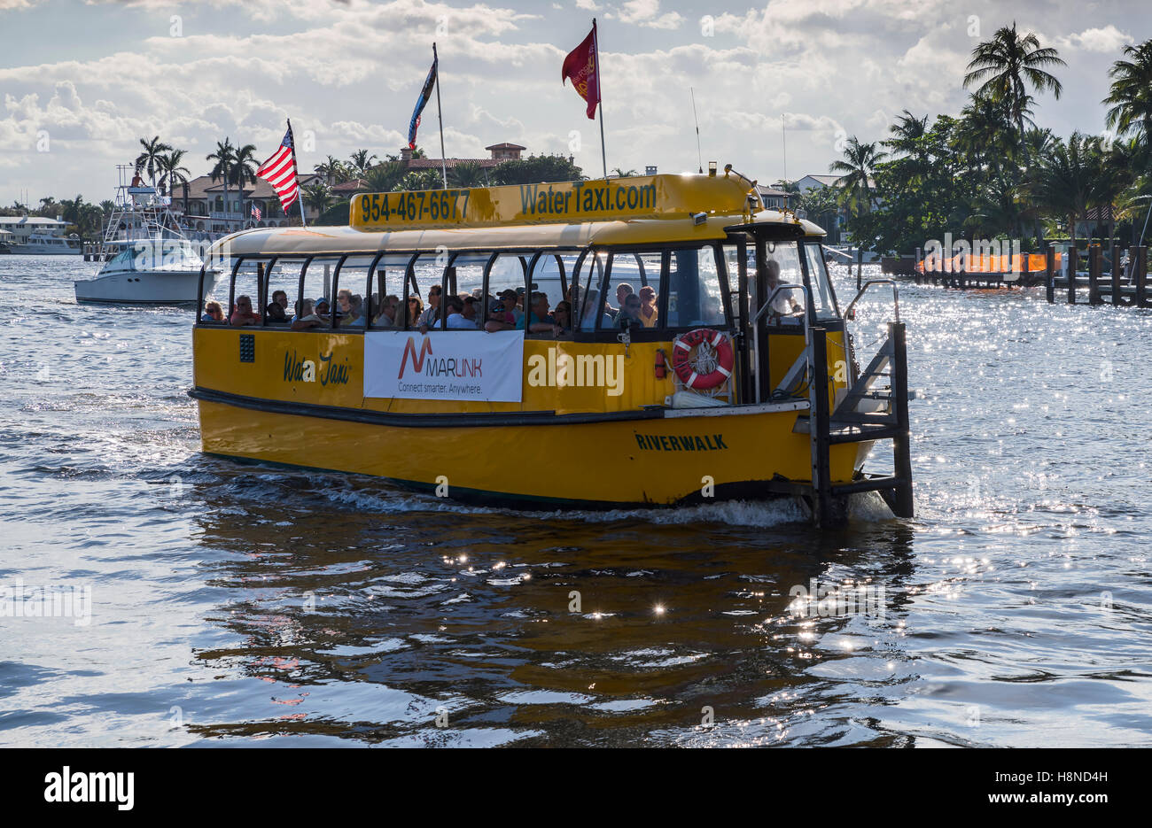 Fort Lauderdale Water Taxi Stock Photo - Alamy