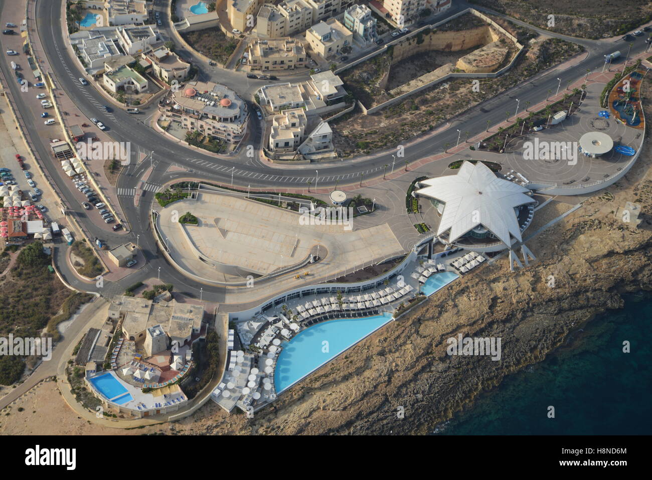 aerial shot of malta