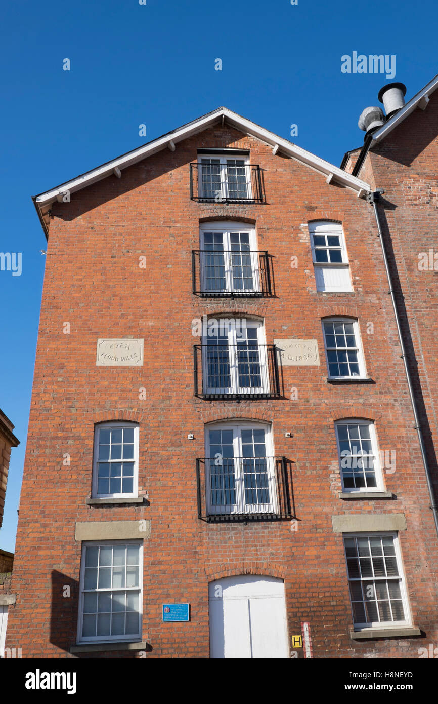 Former city flour mills in Gloucester,England Stock Photo Alamy