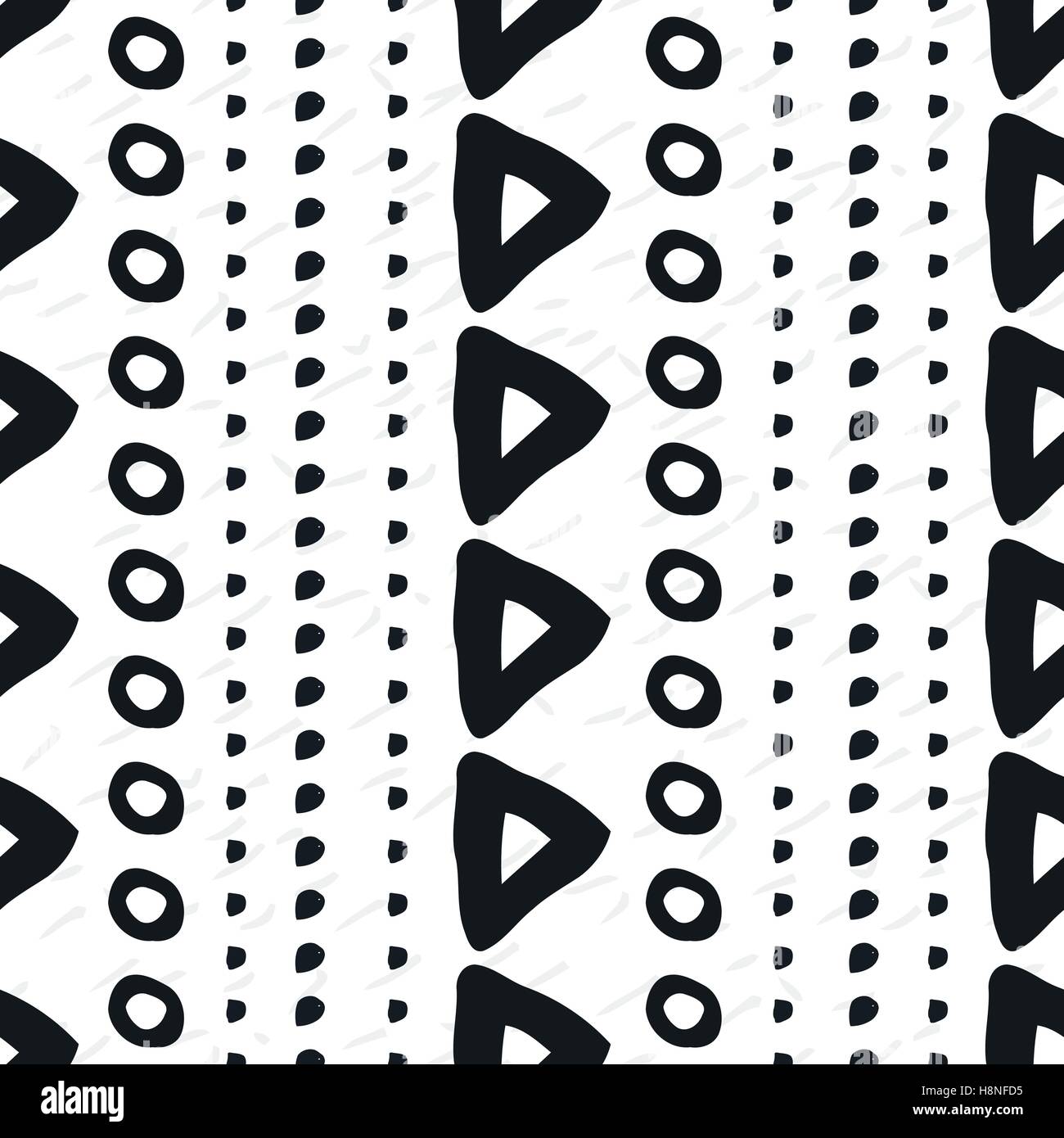 Hand-drawn geometric seamless pattern Stock Vector Image & Art - Alamy
