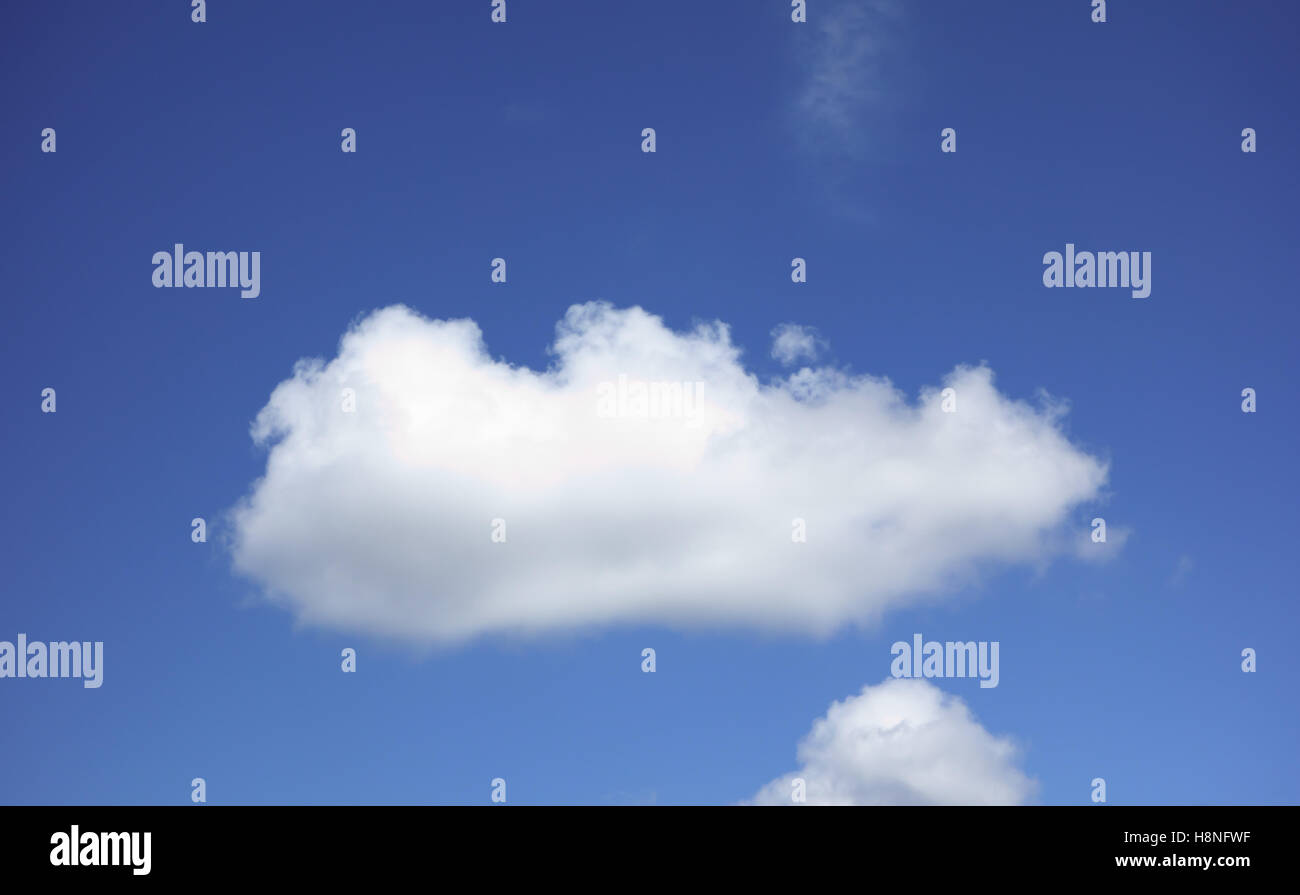 white clouds floating on a background of blue sky Stock Photo - Alamy