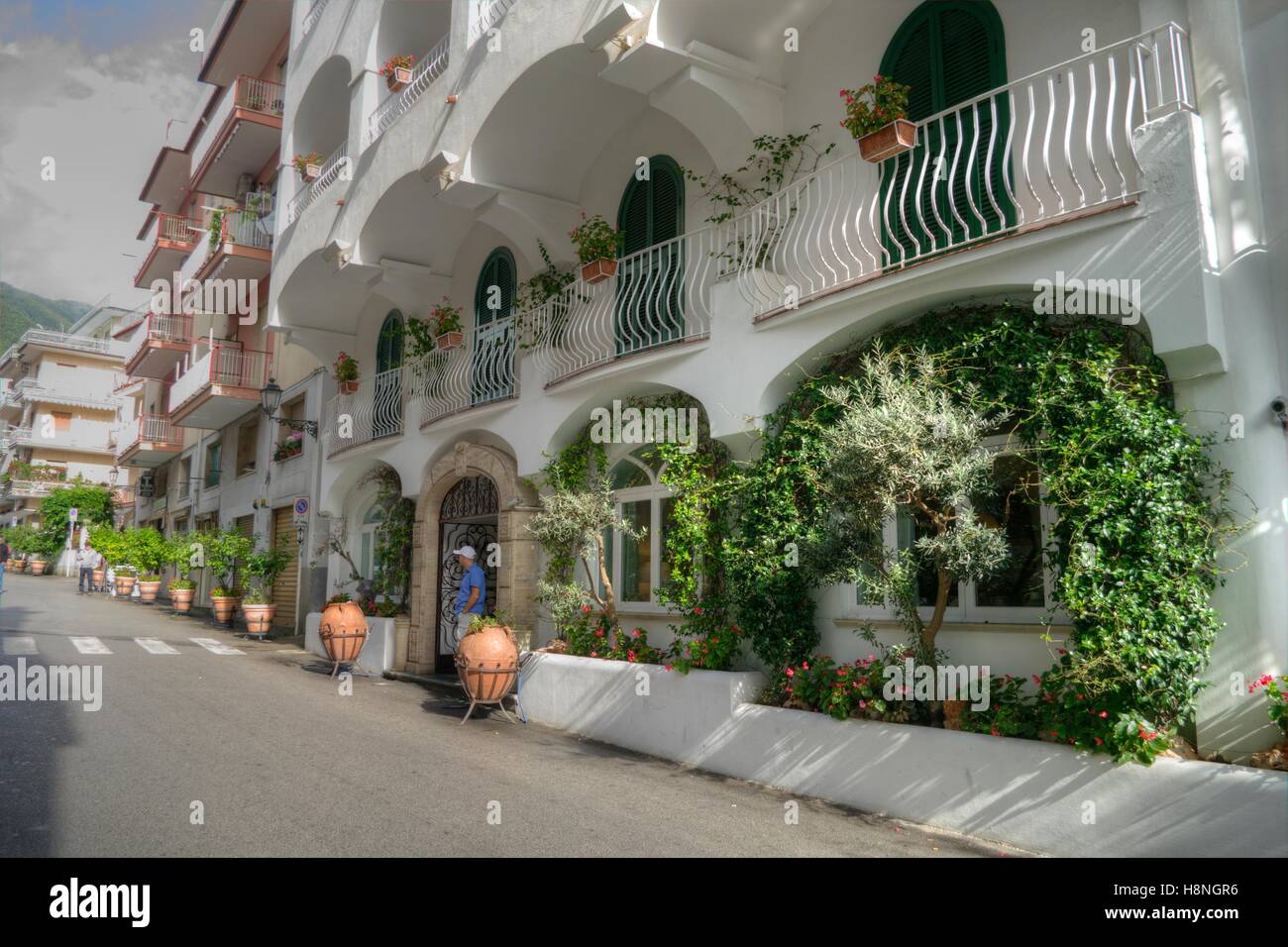 Hotel Villa Romana, Minori, Italy Stock Photo