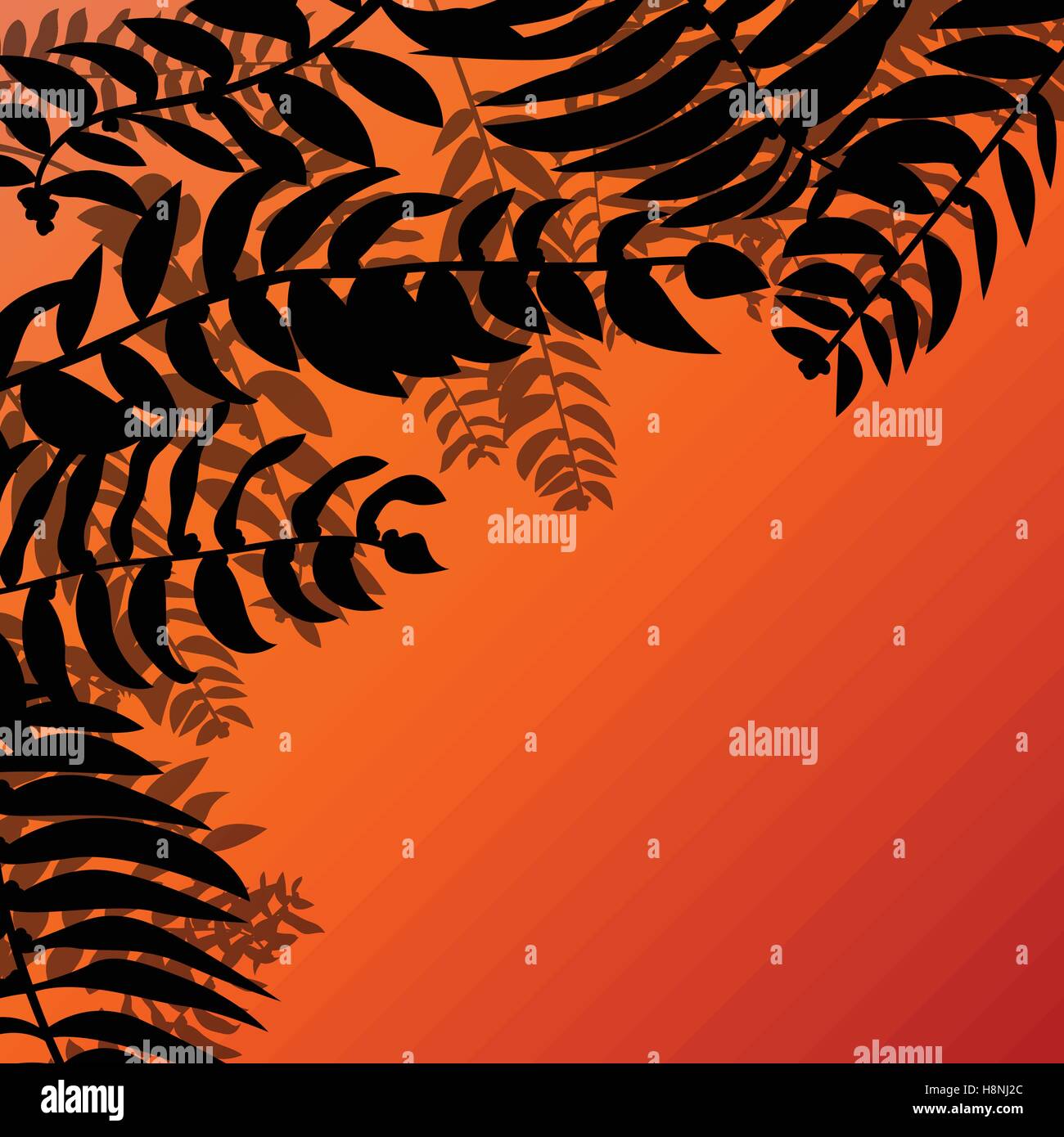 Tropical leaves foliage vector background Stock Vector Image & Art - Alamy