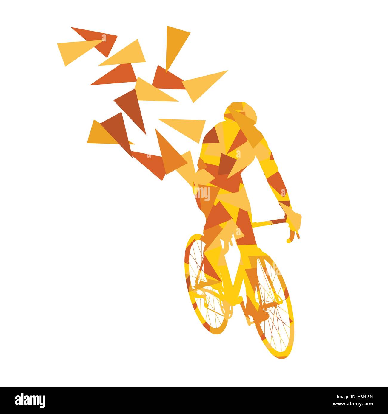 Abstract Cycling Vector Cyclist professional racer vector background abstract concept ...