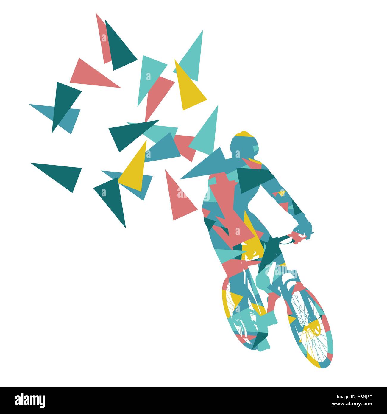 Abstract Cycling Vector Cyclist professional racer vector background abstract concept ...