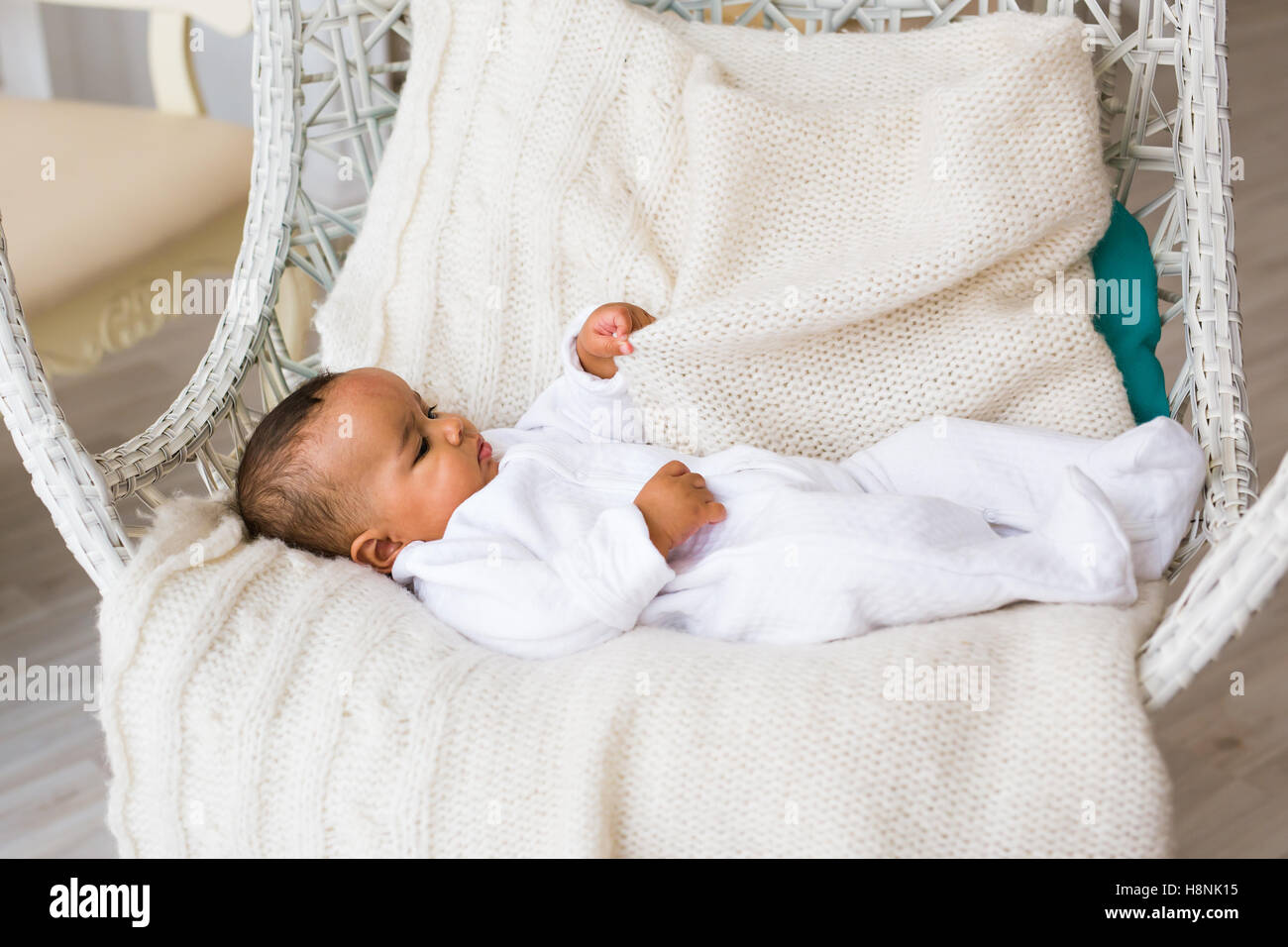 Portrait of a cute mixed race baby boy Stock Photo - Alamy