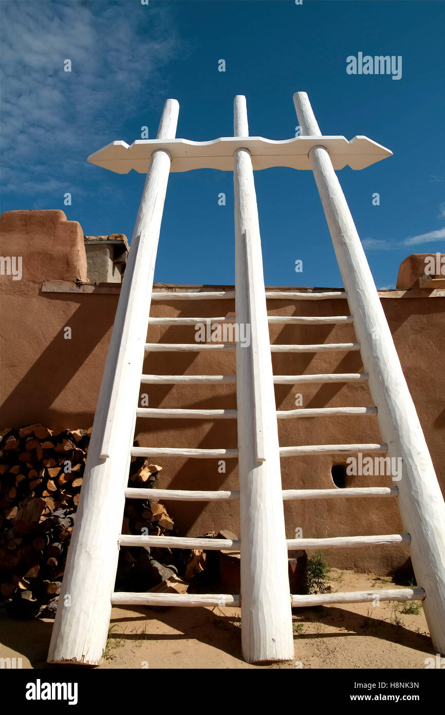 Acoma Pueblo, New Mexico, United States. Pueblo architecture. Stock Photo
