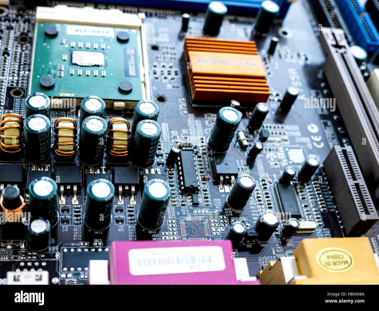 GOMEL BELARUS JULY 13 2016. Motherboard EliteGroup K7S5A Pro L rev5.0 Socket A 462. Elitegroup Computer Systems Co. Ltd Stock Photo Alamy