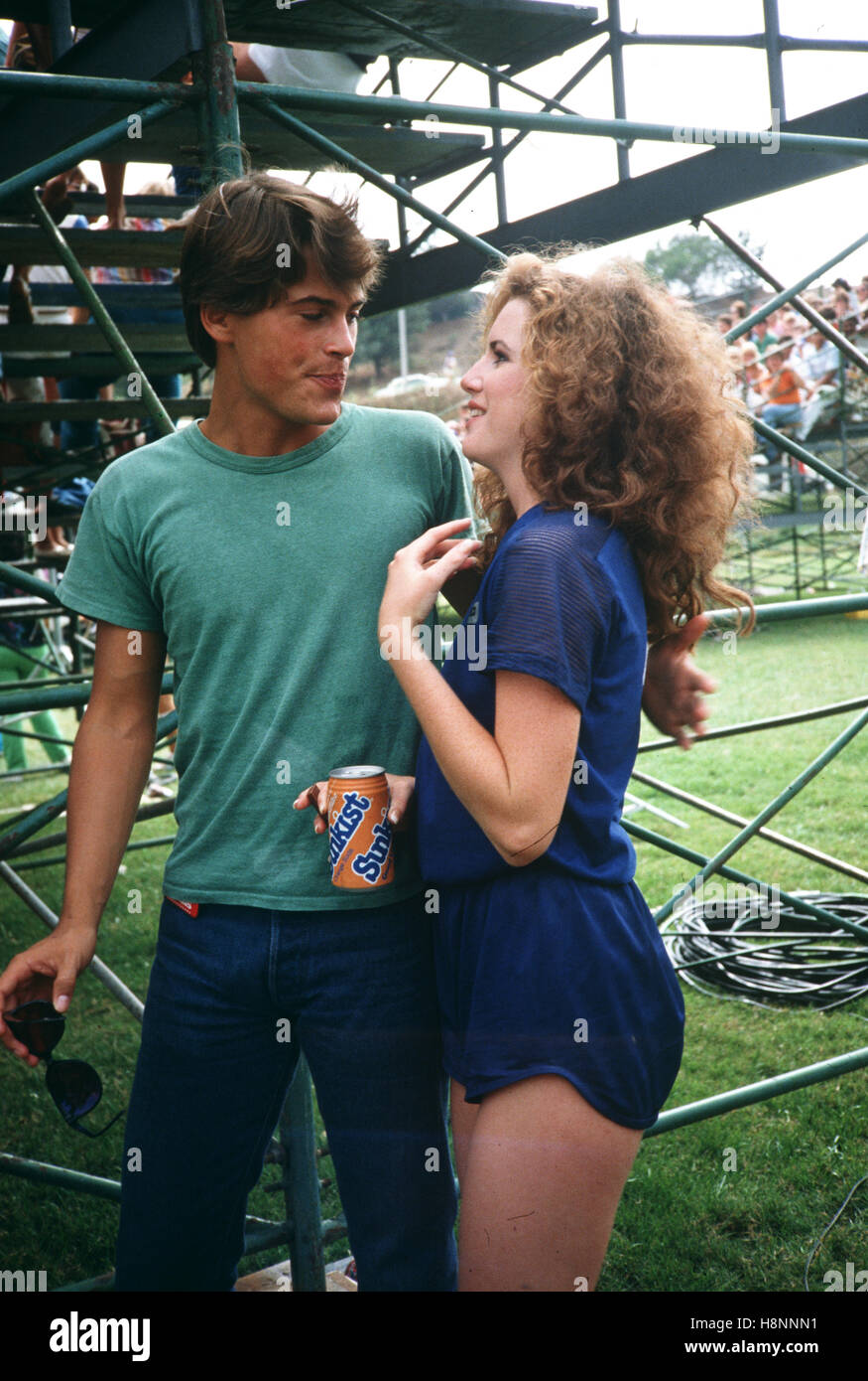 Melissa Gilbert and Rob Lowe photographed in the 1980's. © RTNBarr / MediaPunch Stock Photo