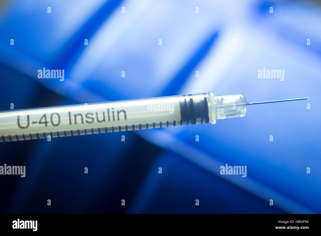 Medical injection syring hypodermic needle for insulin injections in