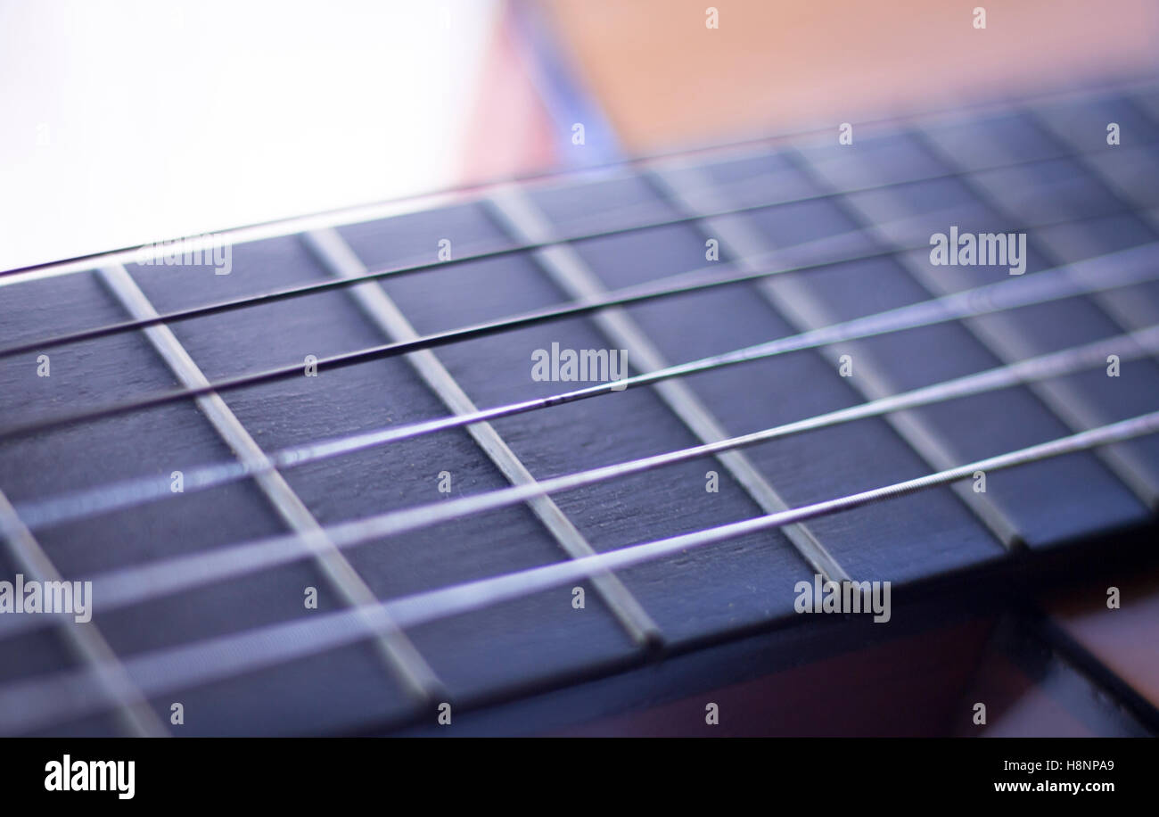 Spanish traditional flamenco wooden acoustic guitar strings and ...