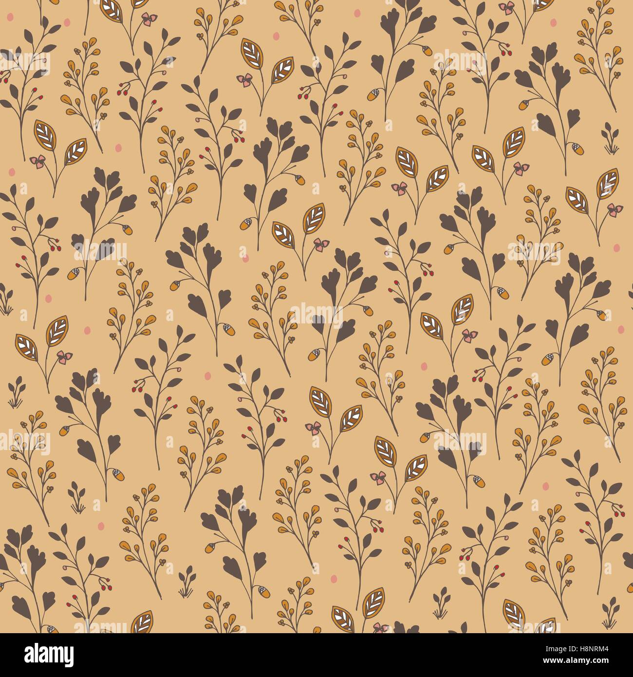 Seamless vector floral pattern Stock Vector Image & Art - Alamy