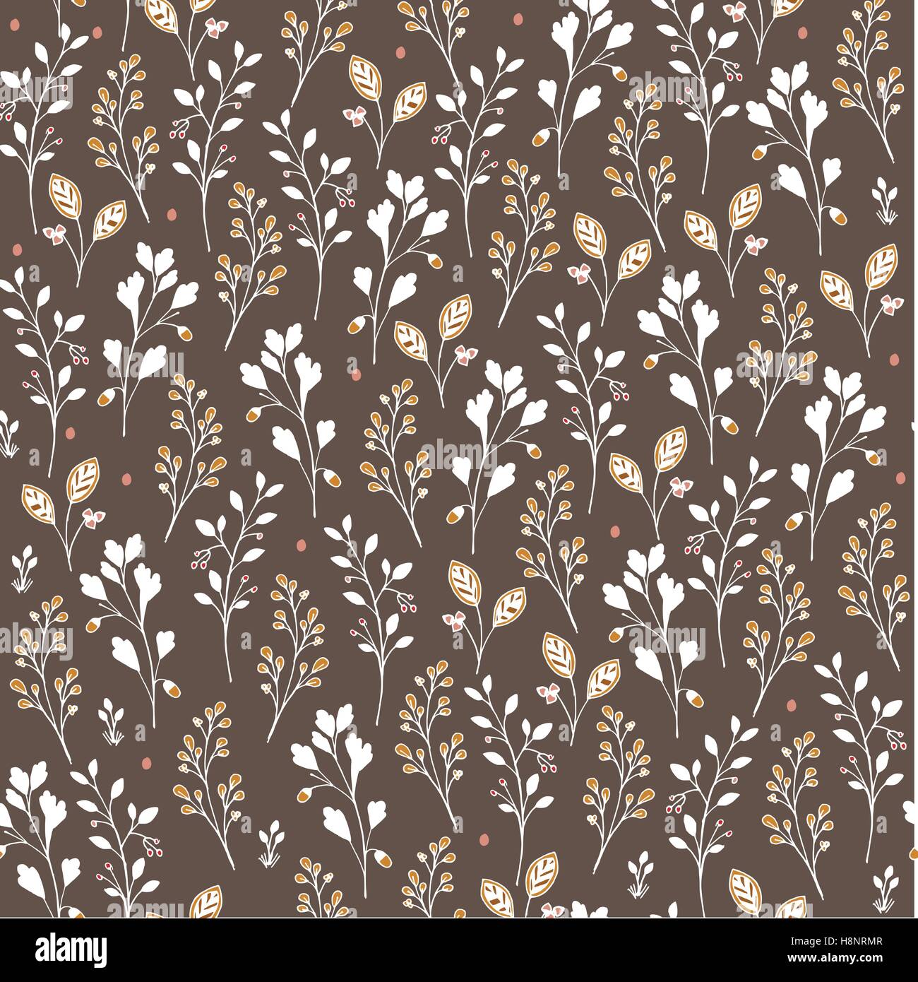 Seamless vector floral pattern Stock Vector Image & Art - Alamy