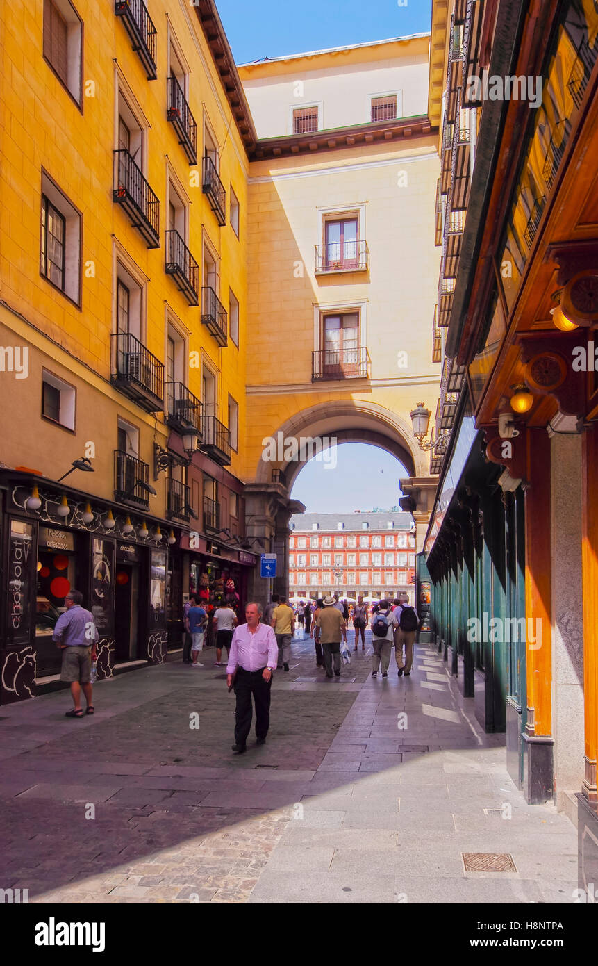 Spain madrid view gateway plaza hi-res stock photography and images - Alamy