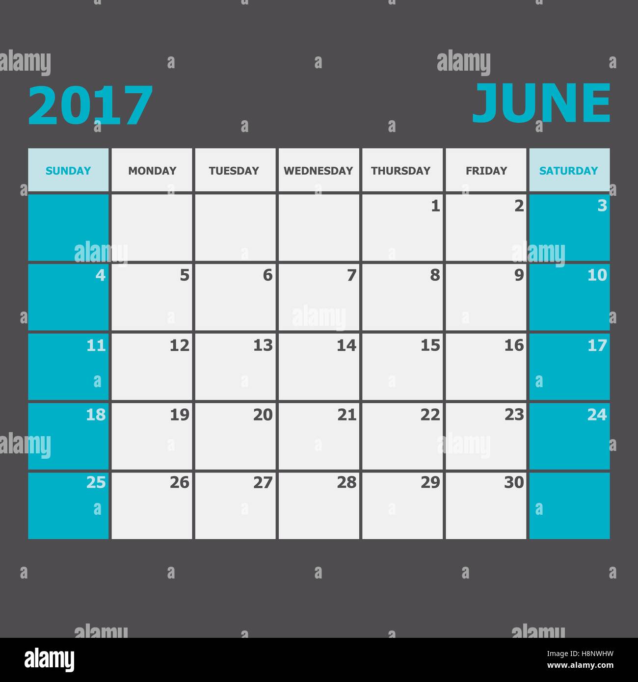 June 2017 Stock Vector Images Alamy