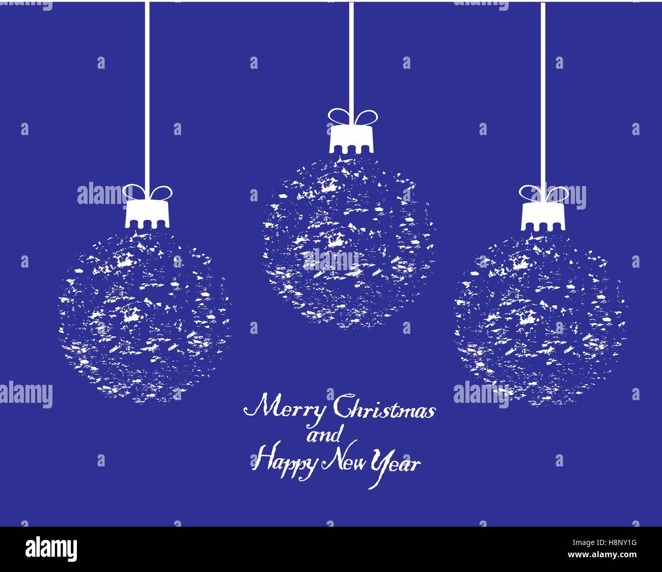 vector illustration of Christmas card with balls Stock Vector Image ...