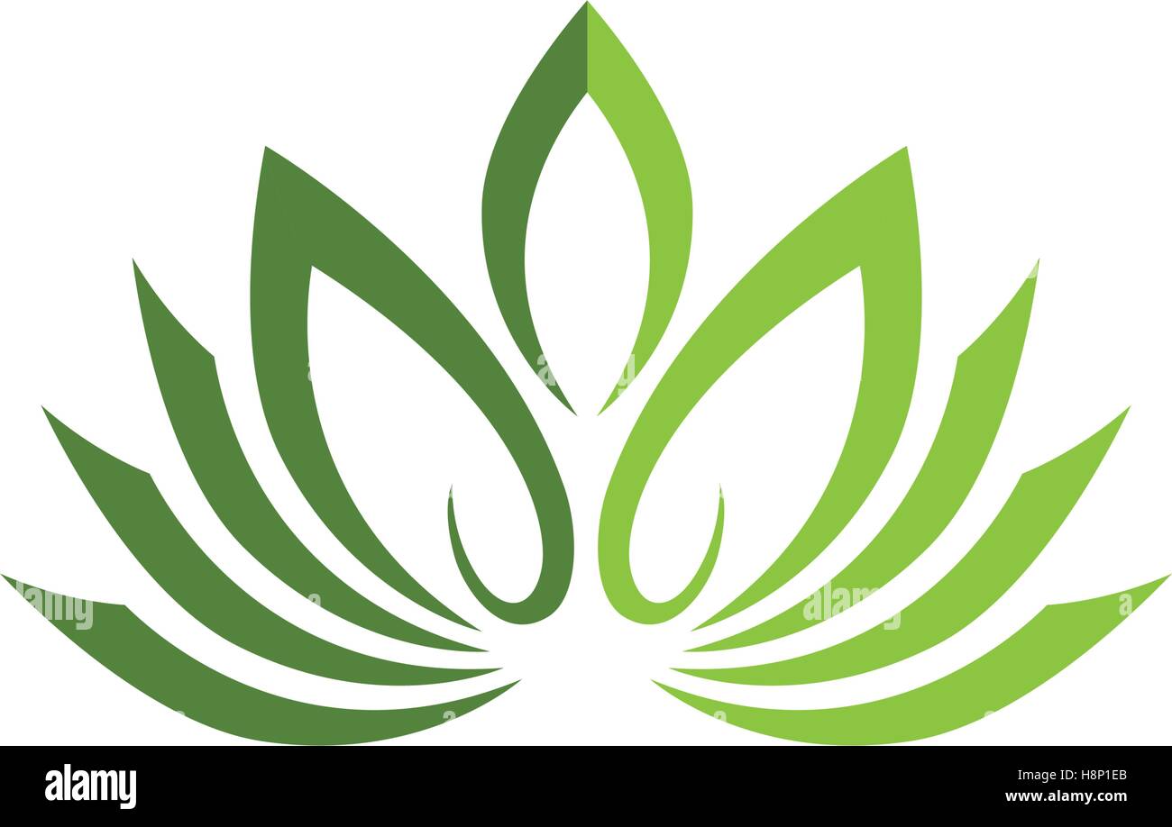 Stylized lotus flower icon vector background Stock Vector Image & Art ...