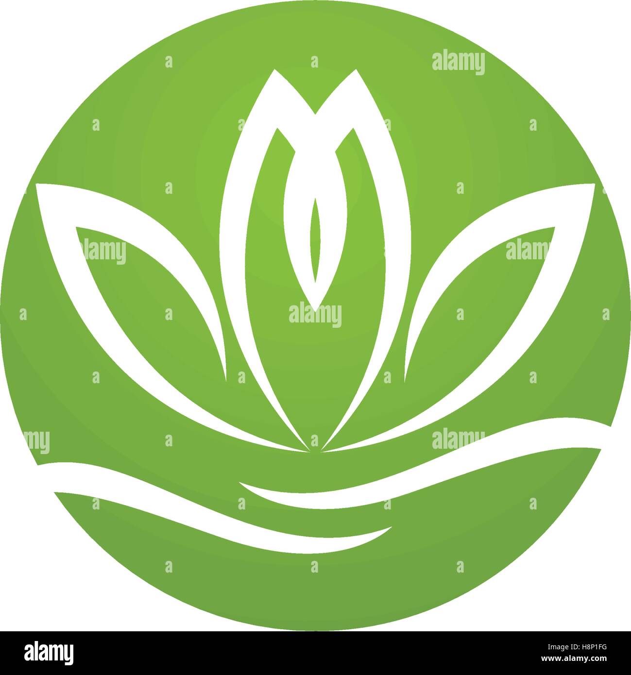 Stylized lotus flower icon vector background Stock Vector Image & Art ...