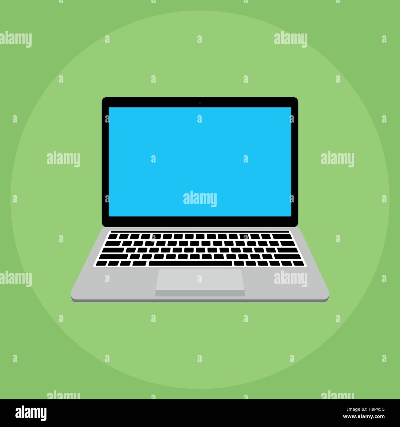The stylish new laptop in a flat style Stock Vector Image & Art - Alamy
