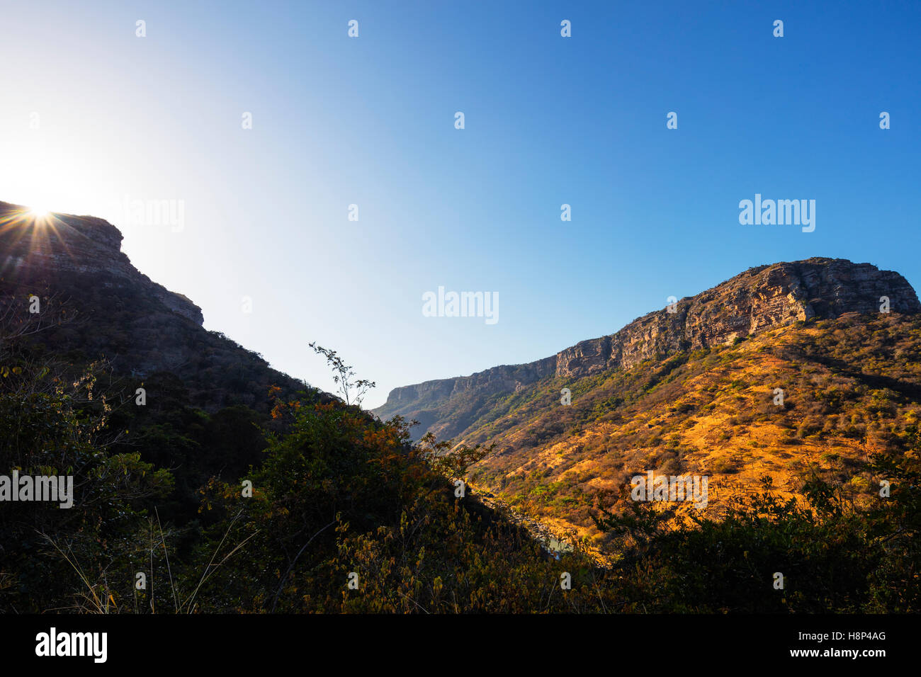 South Africa, Kwazulu-Natal, Oribi Gorge, sunrise Stock Photo