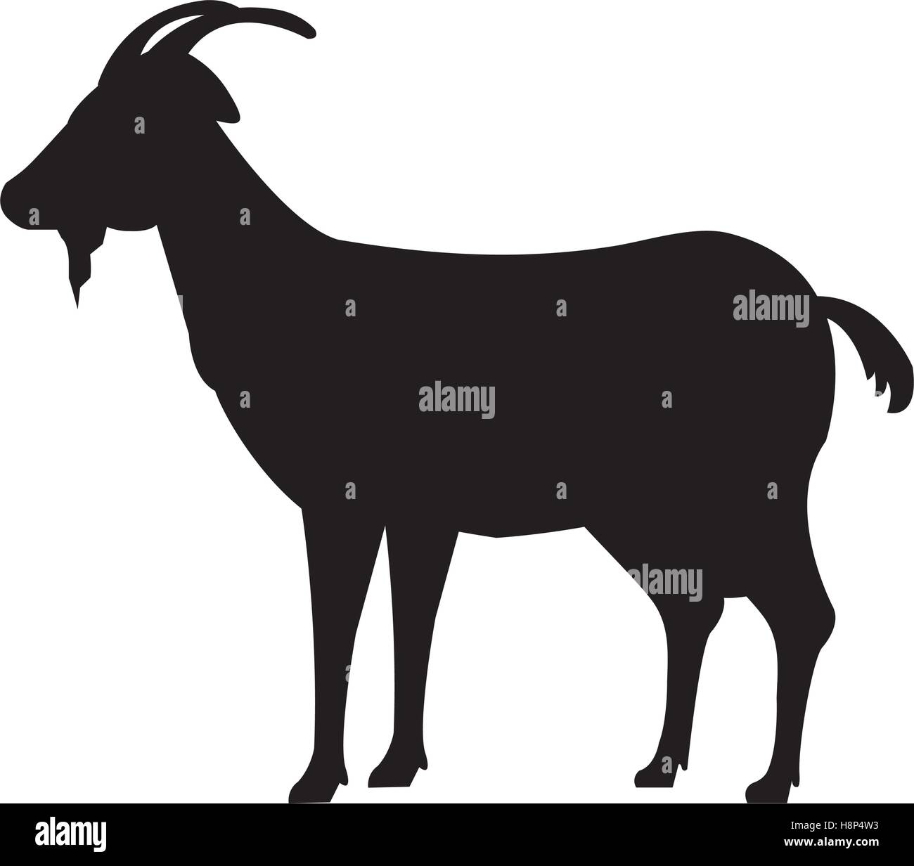 goat animal farm icon vector illustration design Stock Vector Image ...