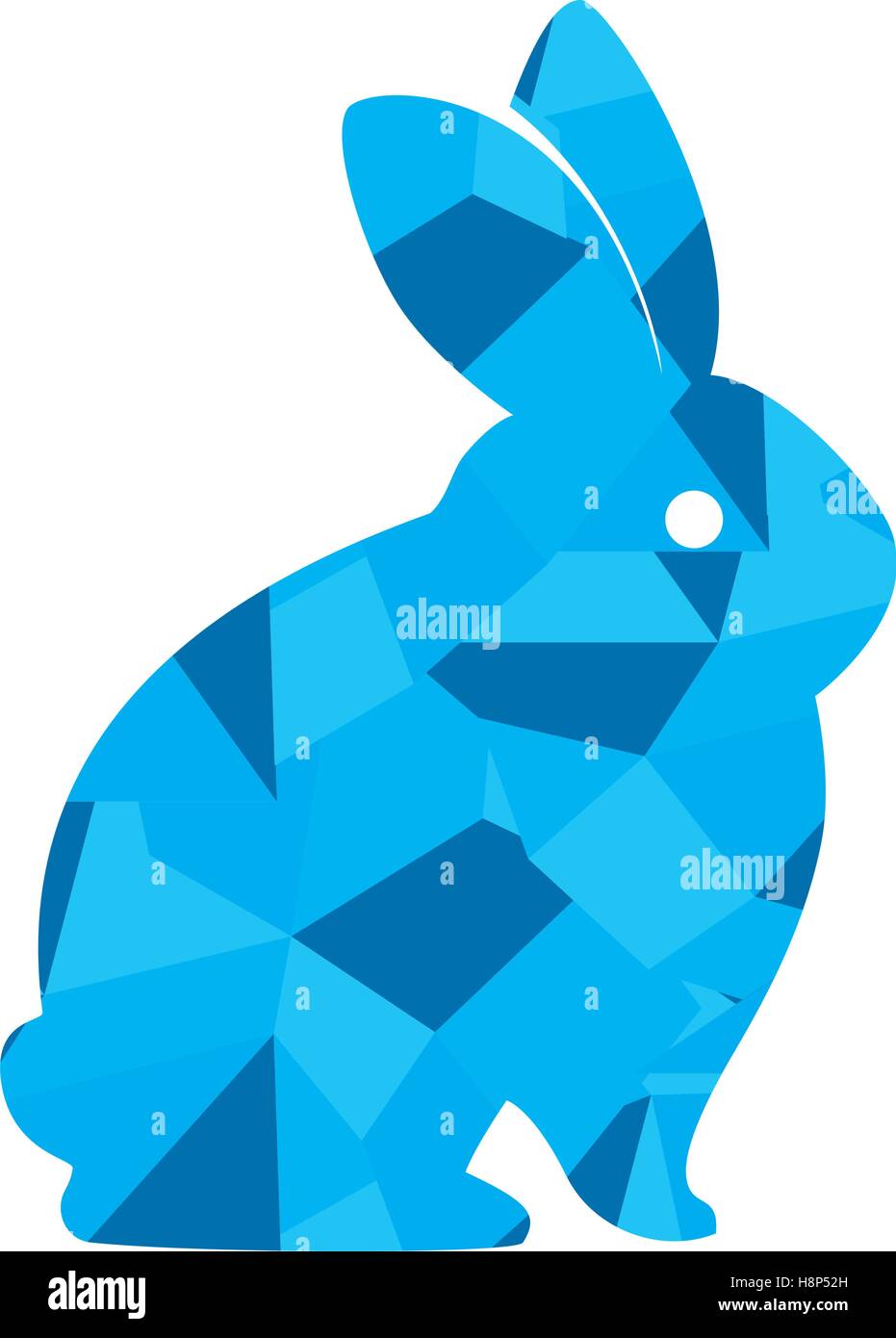 cute rabbit character isolated vector illustration design Stock Vector ...