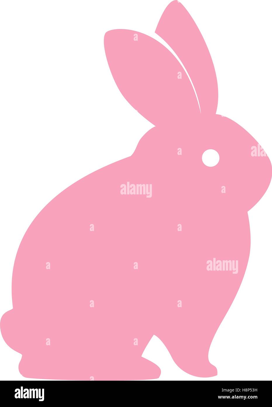 cute rabbit character isolated vector illustration design Stock Vector ...
