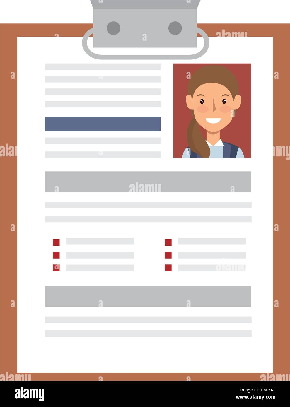 curriculum vitae paper isolated icon vector illustration design Stock ...