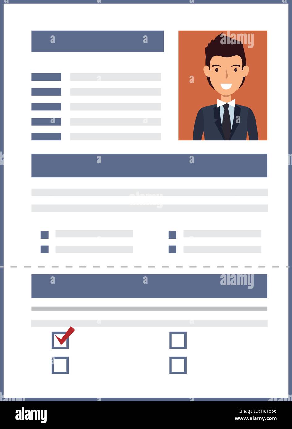 curriculum vitae paper isolated icon vector illustration design Stock ...