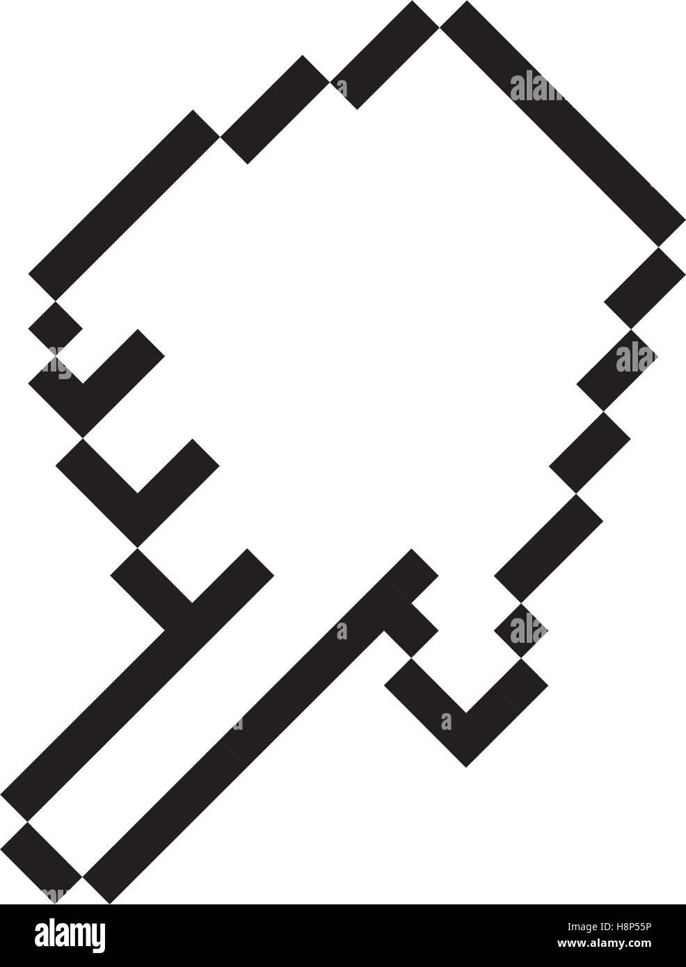 pixel hand cursor icon vector illustration design Stock Vector Image ...