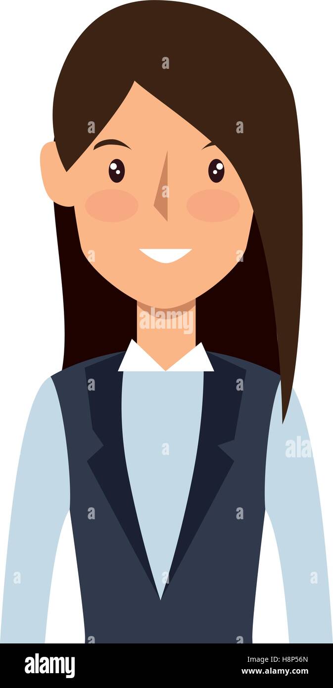 businesswoman character avatar icon vector illustration design Stock ...