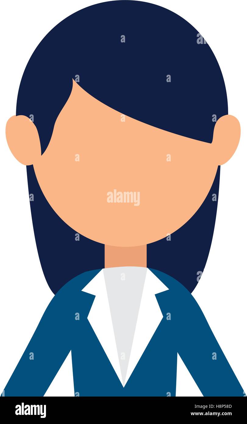 businesswoman character avatar icon vector illustration design Stock ...