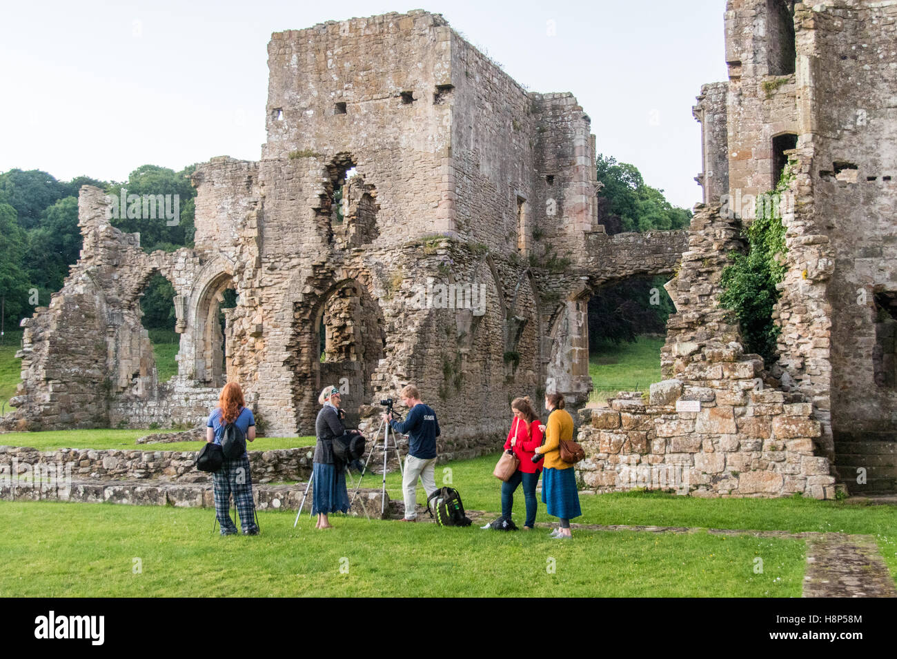 Easby Abbey in Yorkshire, England Stock Photo Alamy