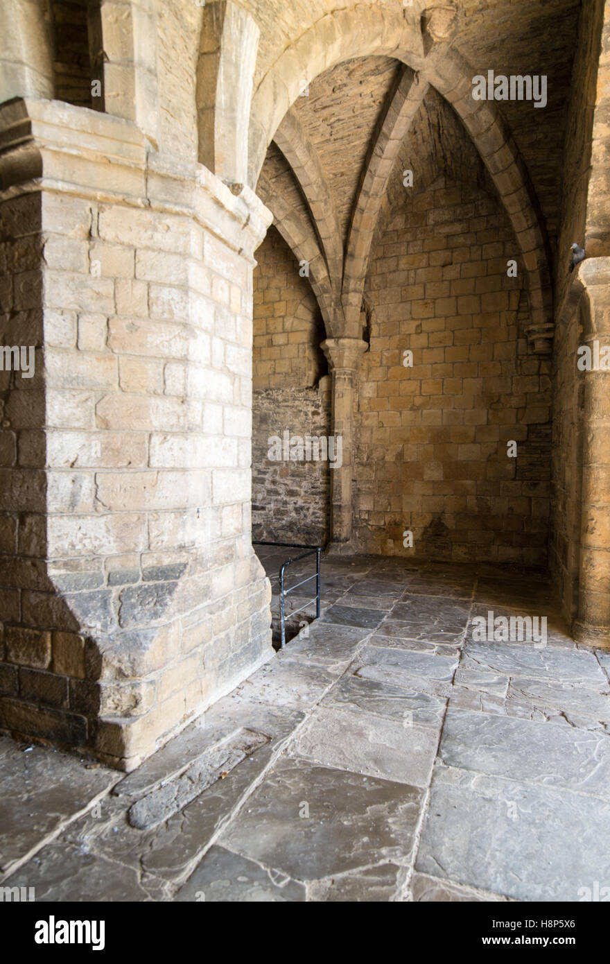 UK, England, Yorkshire, Richmond - The interior of the Richmond Castle, one of North Yorkshire's most popular tourist attraction Stock Photo
