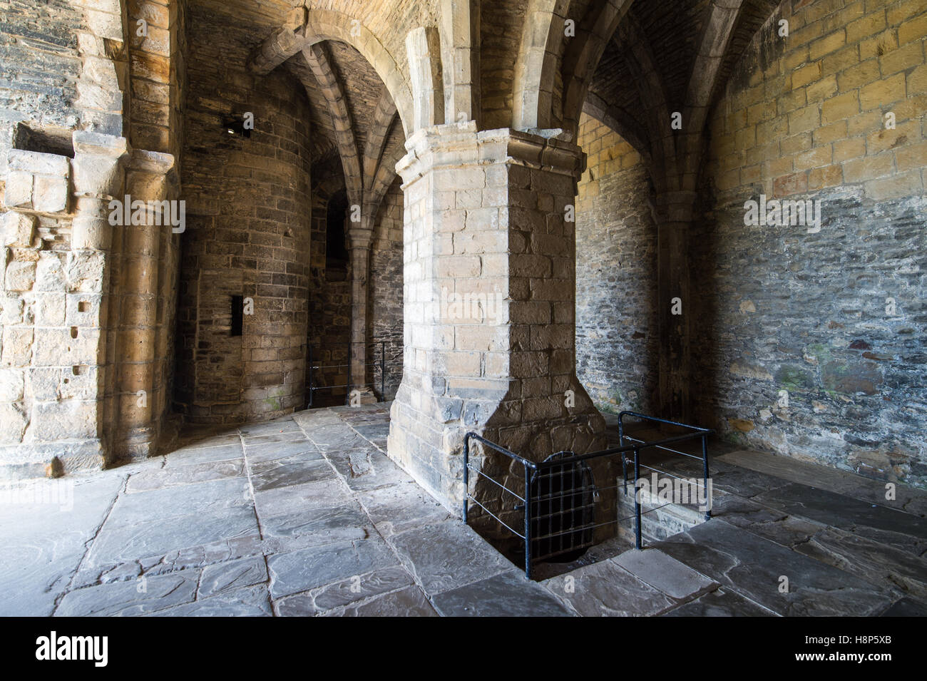 UK, England, Yorkshire, Richmond - The interior of the Richmond Castle, one of North Yorkshire's most popular tourist attraction Stock Photo