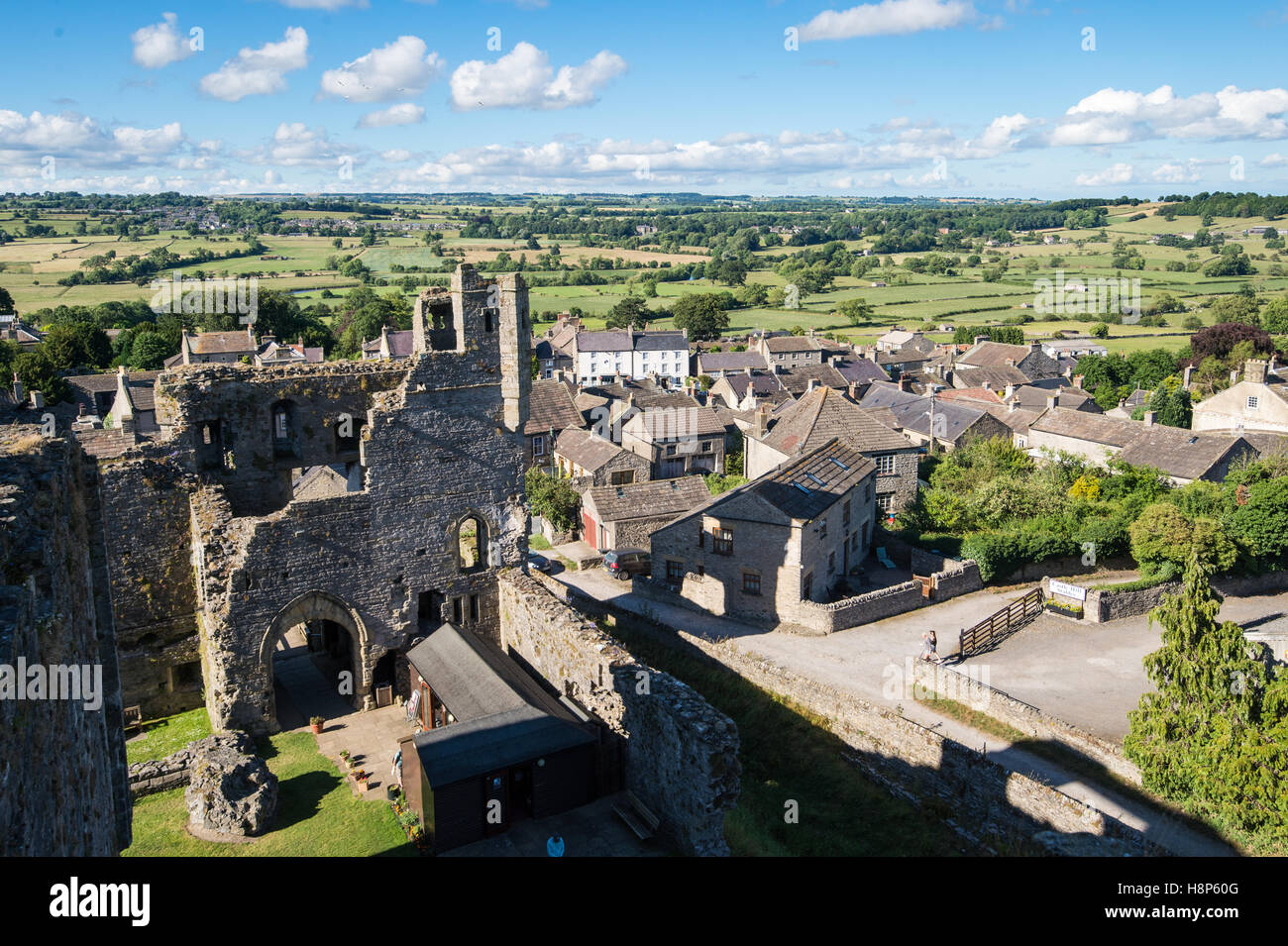 UK, England, Yorkshire, Wensleydale, Middleham - The small town of Middleham located in Wensleydale, a county of North Yorkshire Stock Photo