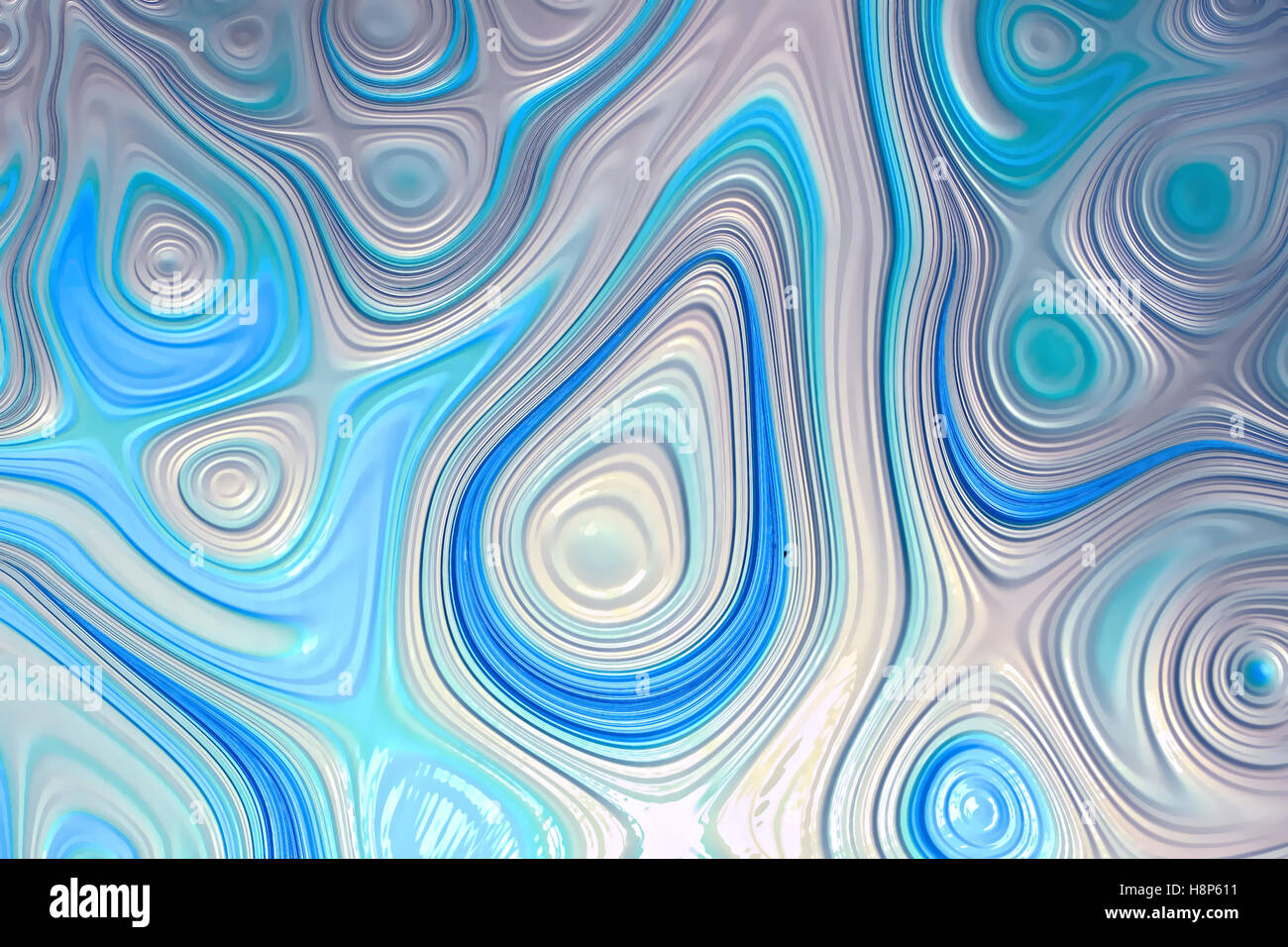 Abstract curved background - digitally generated image Stock Photo